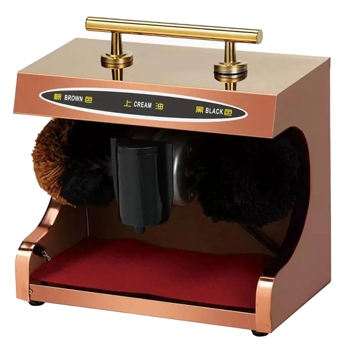 Cireuse À Chaussures Automatique - Nettoyeur De Semelles avec Brosse À Double Combinaison De Dépoussiérage Et De Polissage pour Un Nettoyage Facile Et À Faible Bruit