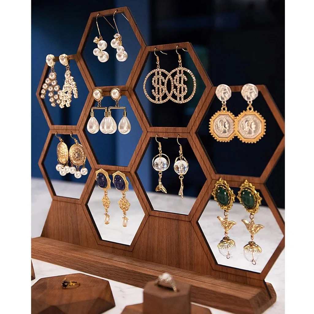 Jewelry Storage Présentoir de Bijoux Chinois rétro créatif décoration créative Bague Boucle d'oreille Support de Bijoux présentoir de Bijoux Jewelry Display Stand