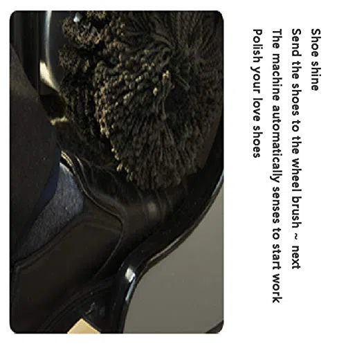 Polisseuse électrique Automatique à Induction pour Chaussures, Nettoyeur électrique - Acier Inoxydable, kit de Nettoyage Portable pour Chaussures en Cuir avec dépoussiérage et Polissage