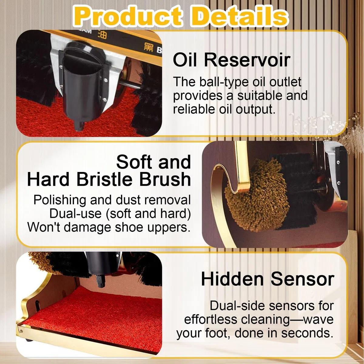 Nettoyeur De Chaussures électrique, Cireuse Automatique à Double Brosse Pour Chaussures En Cuir, Usage Domestique, Commercial, Hôtel, Avec Affichage De L'heure