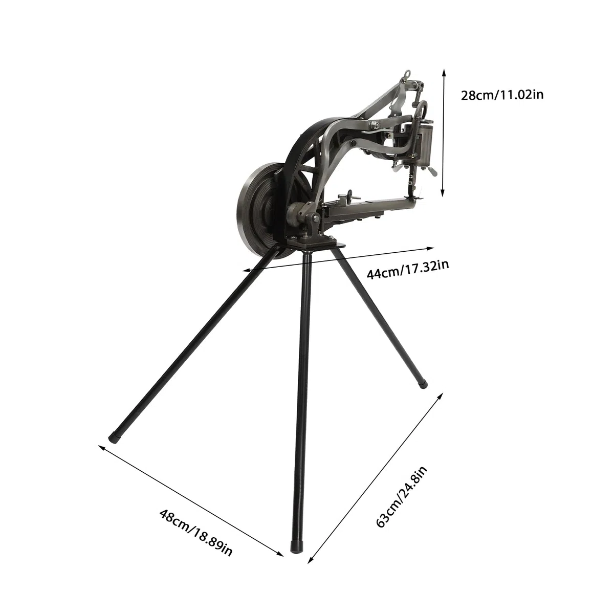 Machine de réparation de chaussures en cuir - Outil de couture manuel robuste pour patchs sur toile, coton, tentes en lin, sacs et tissu