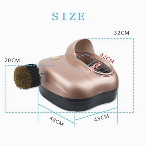 Machine électrique de nettoyage de chaussures, polisseuse automatique pour la maison et l'hôtel dans le hall d'entrée, désinfecte et fait briller les semelles efficacement