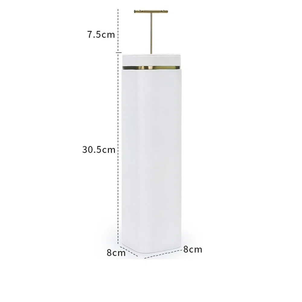 Porte-bijoux White Velvet Jewelry Display Set Necklace Earring Stand